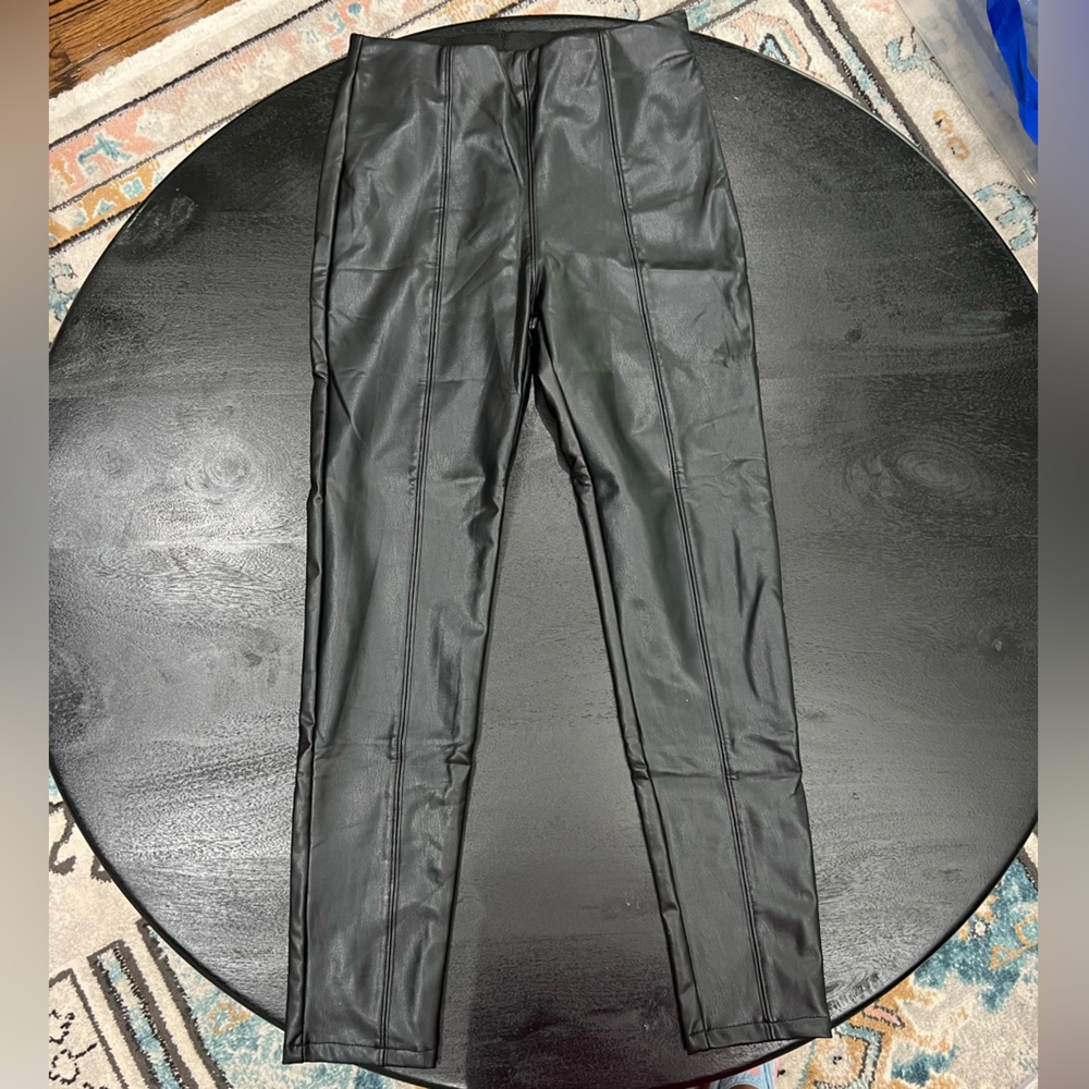 🆕🖤🐄Mayoral🐄🖤Girls Faux Leather Leggings Size 12